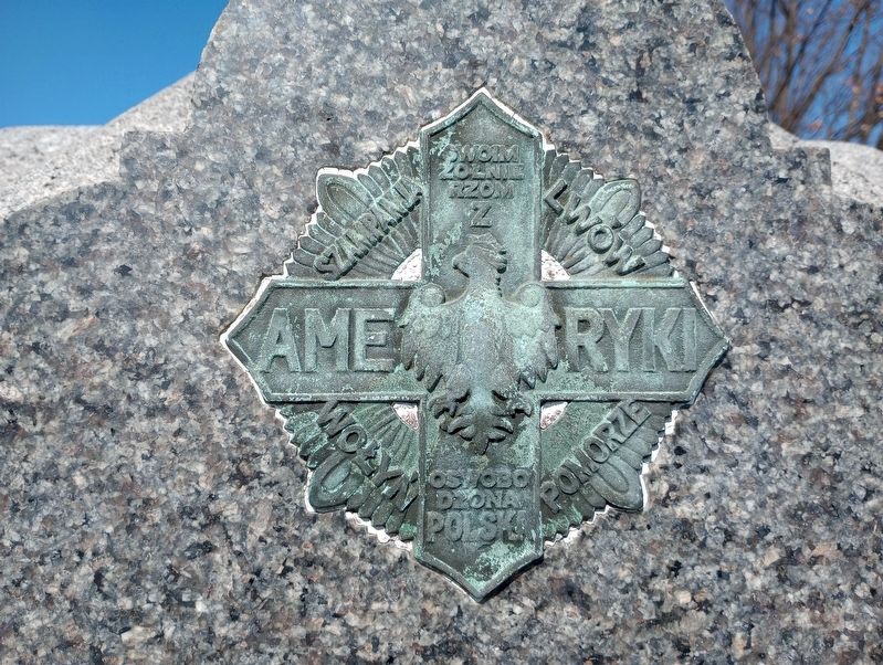 Polish Army Veterans Post 74 World War I & II Memorial image. Click for full size.