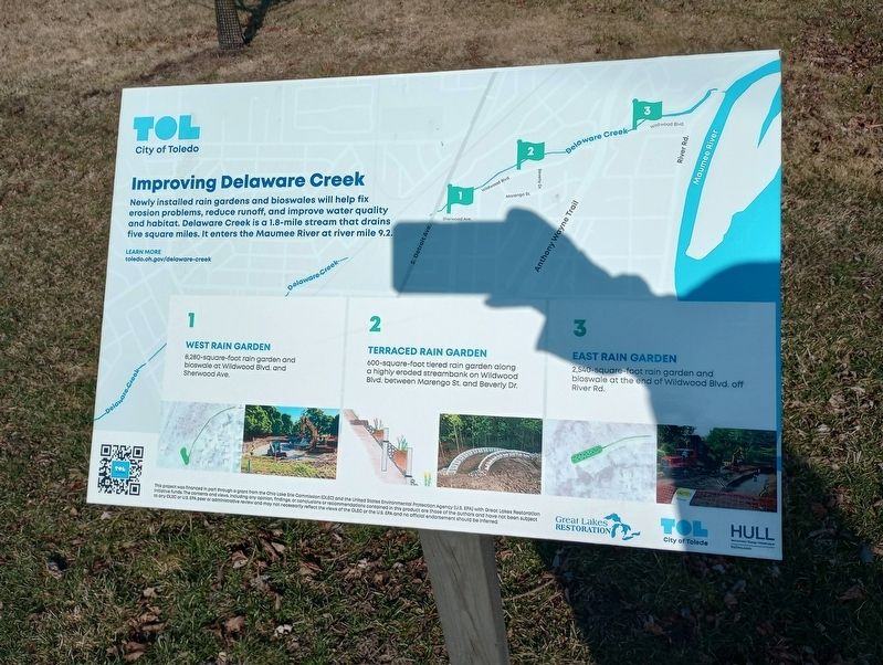 Improving Delaware Creek Marker image. Click for full size.