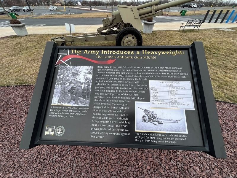 The Army Introduces a Heavyweight: The 3-Inch Antitank Gun M5/M6 Marker image. Click for full size.