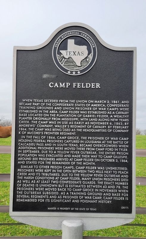 Camp Felder Marker image. Click for full size.