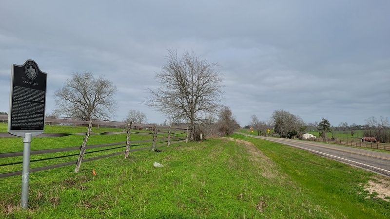 The view of the Camp Felder Marker from the road image. Click for full size.