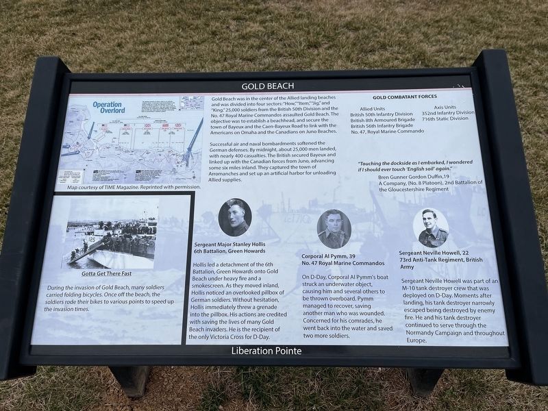 Gold Beach Marker image. Click for full size.