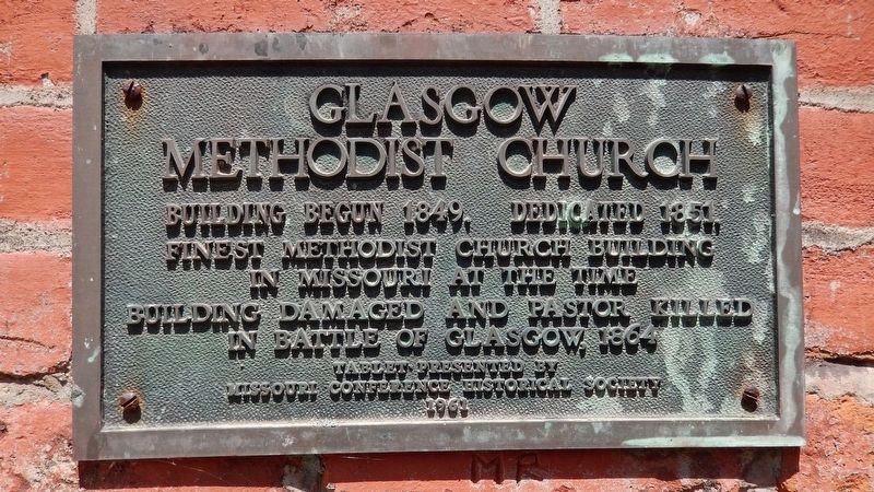 Glasgow Methodist Church Marker image. Click for full size.