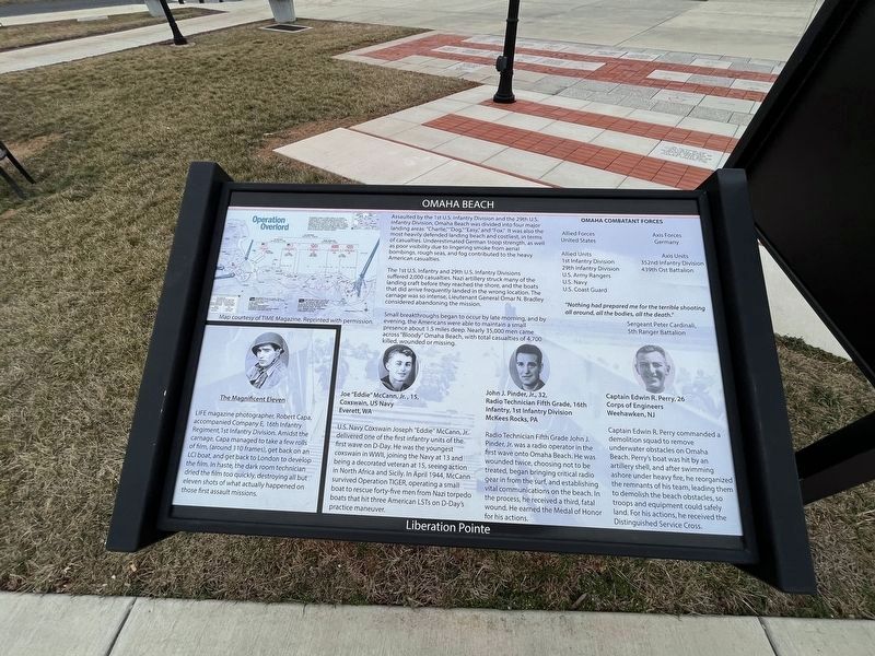 Omaha Beach Marker image. Click for full size.
