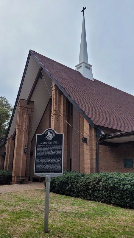 The Friedens Church of Washington, UCC and Marker image. Click for full size.