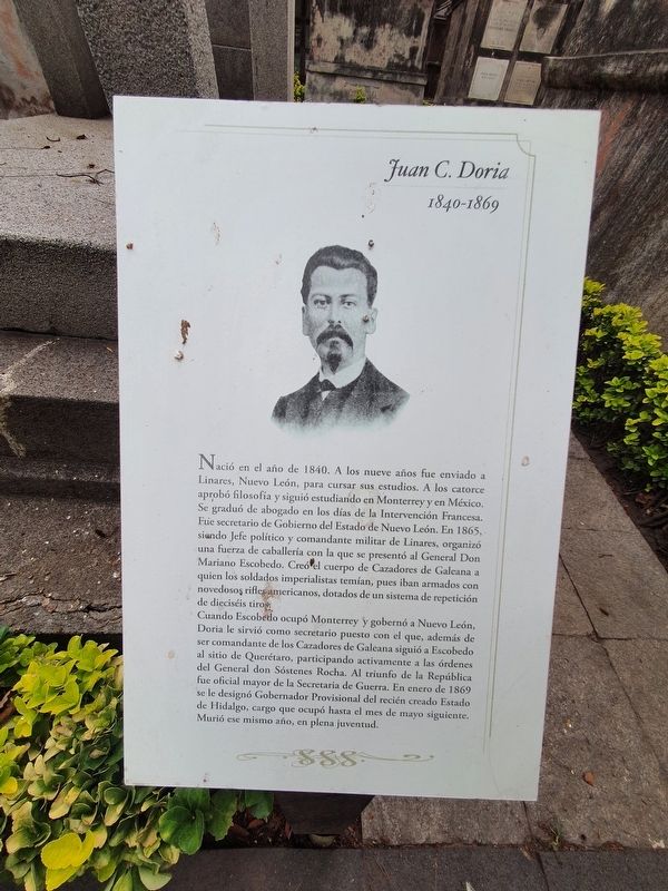 Juan C. Doria Marker. Click for full size. Juan C. Doria Marker image. Click for full size.