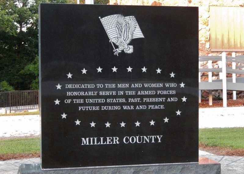 Miller County Veterans Memorial (<i>west side</i>) image. Click for full size.