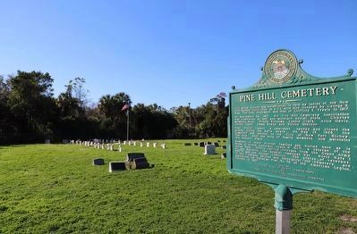 Pine Hill Cemetery Marker. Click for full size. Pine Hill Cemetery Marker image. Click for full size.