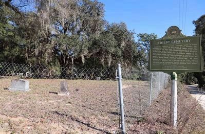 Trilby Cemetery Marker. Click for full size. Trilby Cemetery Marker image. Click for full size.