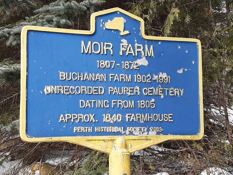 Moir Farm 1807-1872 Marker image. Click for full size.