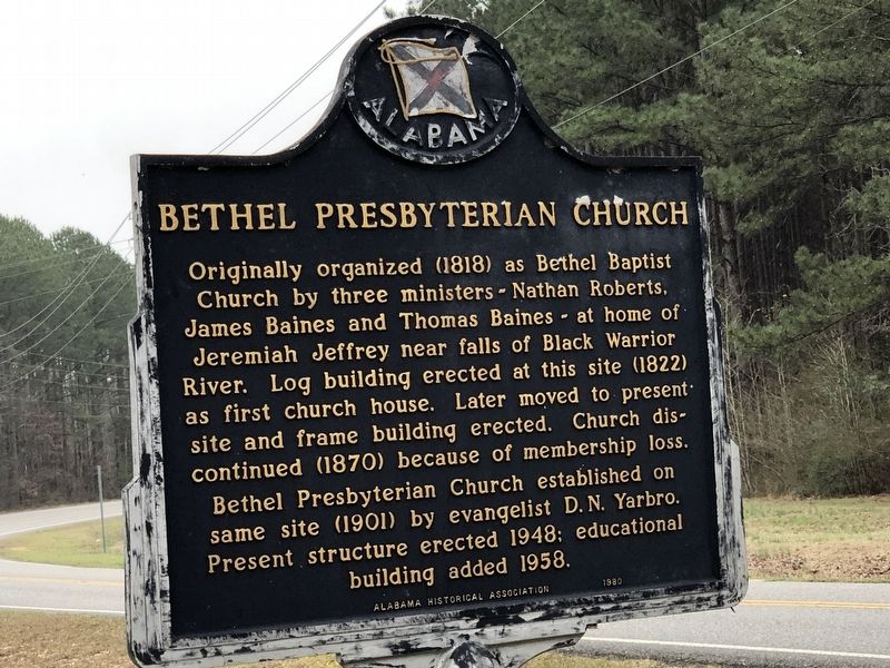 Bethel Presbyterian Church Marker image. Click for full size.