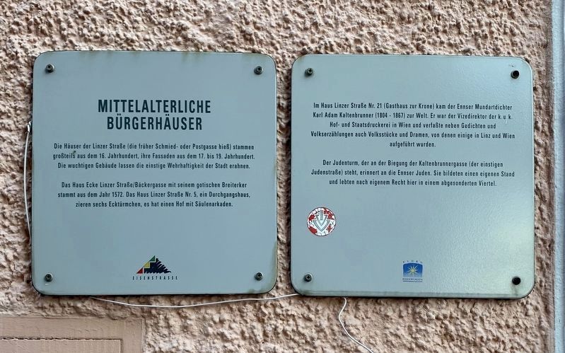 Mittelalterliche B�rgerh�user: Medieval Townhouses Marker image. Click for full size.