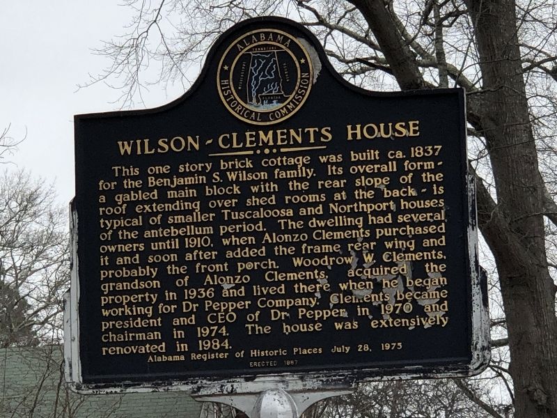 Wilson-Clements House Marker image. Click for full size.