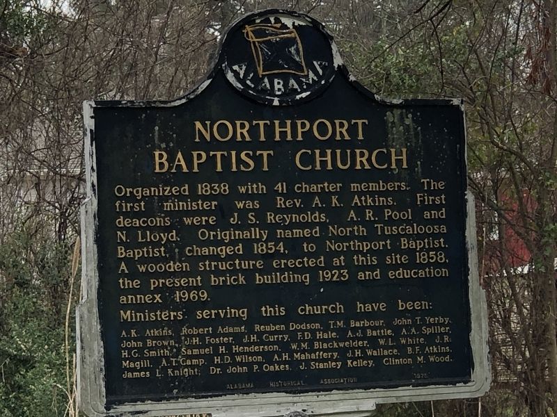Northport Baptist Church Marker image. Click for full size.