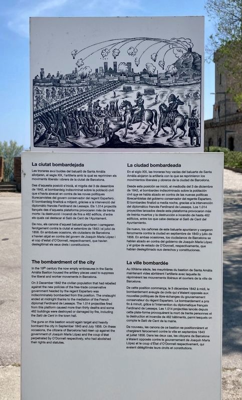 La Ciutat Bombardejada / The Bombardment of the City Marker. Click for full size. La Ciutat Bombardejada / The Bombardment of the City Marker image. Click for full size.