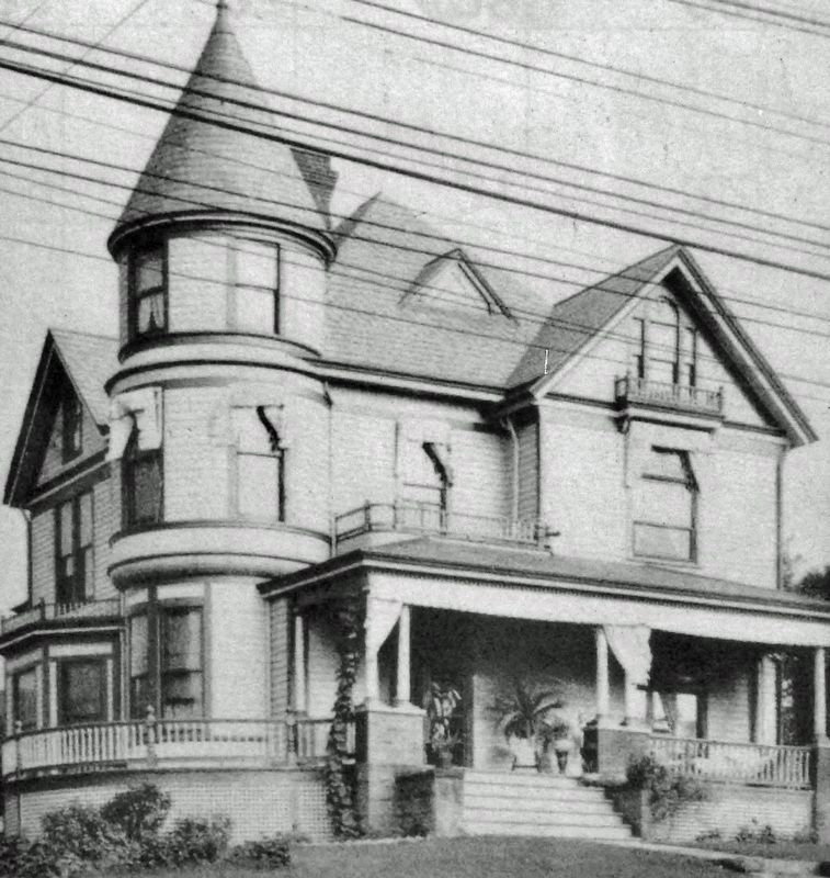Marker detail: The Byron Porter House image. Click for full size.