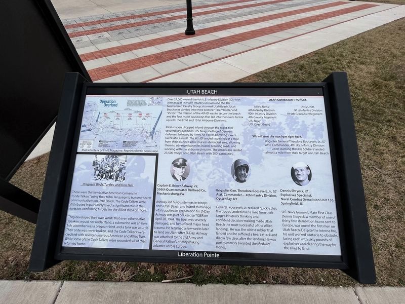 Utah Beach Marker. Click for full size. Utah Beach Marker image. Click for full size.
