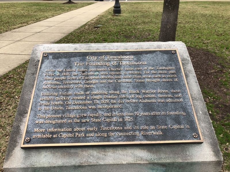 The Founding of Tuscaloosa Marker image. Click for full size.