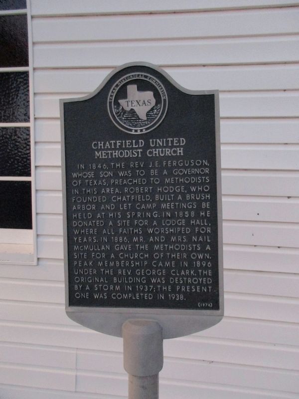 Chatfield United Methodist Church Marker image. Click for full size.