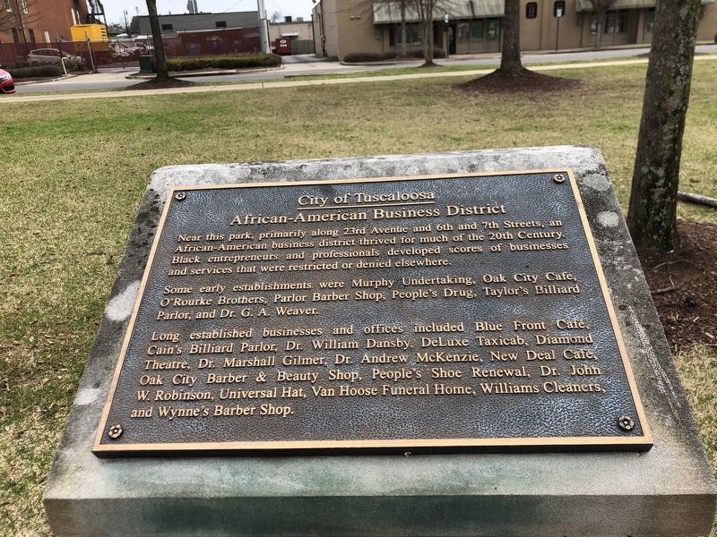 African-American Business District Marker image. Click for full size.