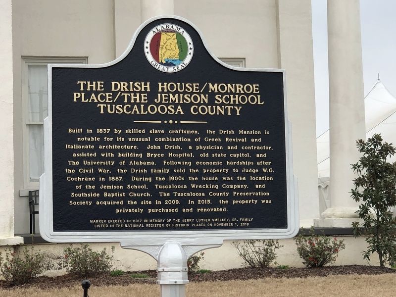 The Drish House/Monroe Place/The Jemison School Marker image. Click for full size.