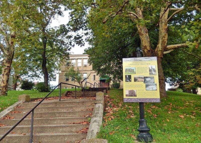 Connellsville, A River Runs Through It Marker. Click for full size. Connellsville, A River Runs Through It Marker image. Click for full size.