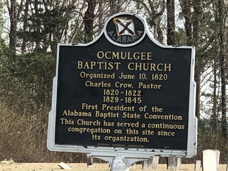 Ocmulgee Baptist Church Marker image. Click for full size.