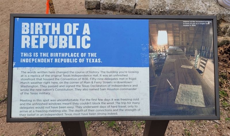 Birth of a Republic Marker image. Click for full size.