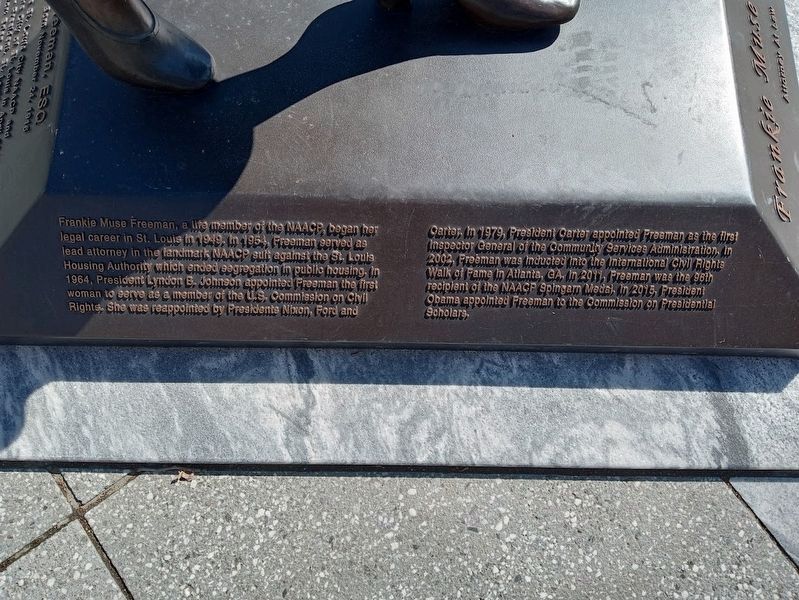 Frankie Muse Freeman Marker. Click for full size. Frankie Muse Freeman Marker image. Click for full size.