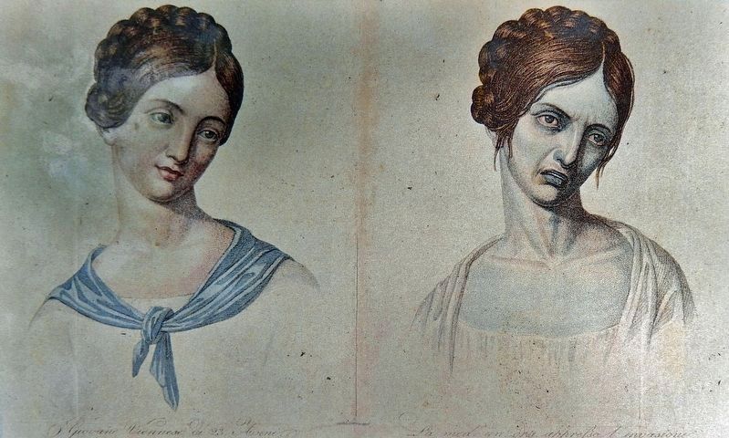 Marker detail: Young Woman  before and after image. Click for full size.
