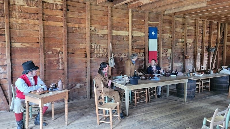 The inside view of the Texas Independence Hall image. Click for full size.
