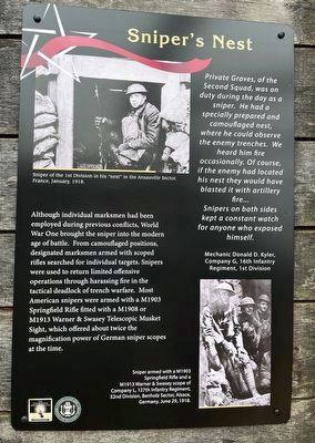 Sniper's Nest Marker. Click for full size. Sniper's Nest Marker image. Click for full size.