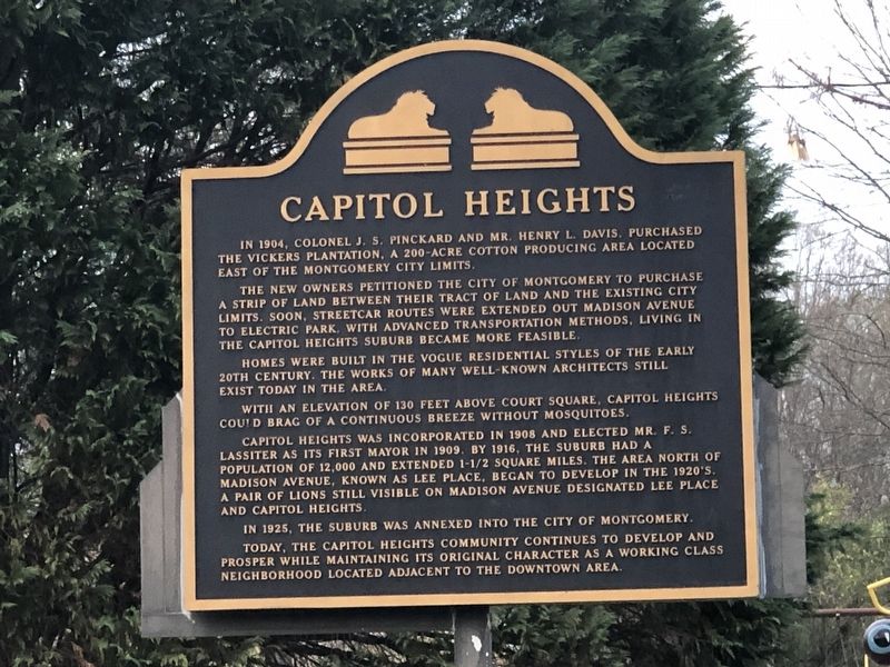 Capitol Heights Marker image. Click for full size.
