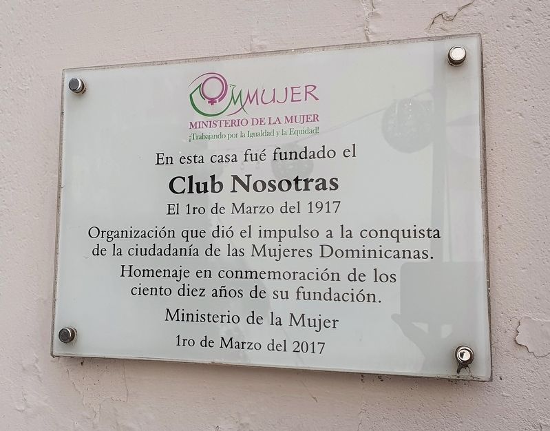 Club Nosotras Marker. Click for full size. Club Nosotras Marker image. Click for full size.