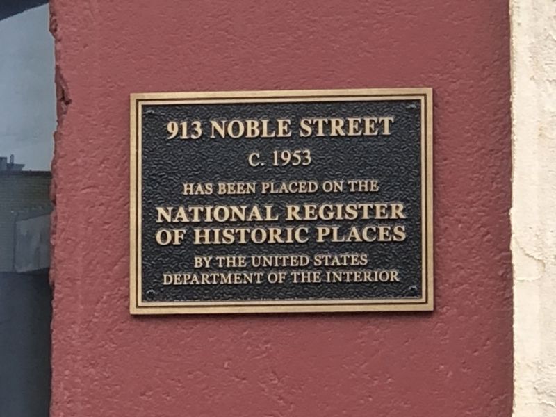 913 Noble Street Marker image. Click for full size.