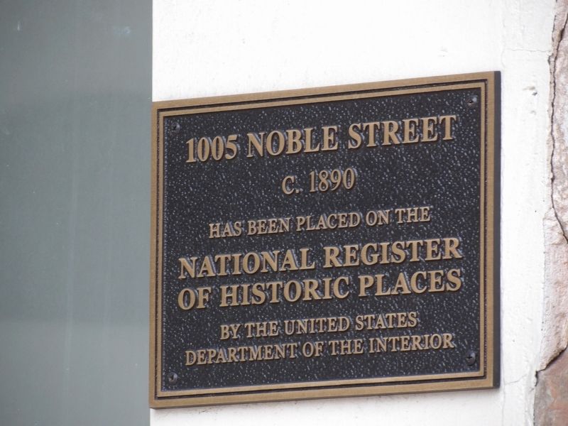 1005 Noble Street Marker image. Click for full size.