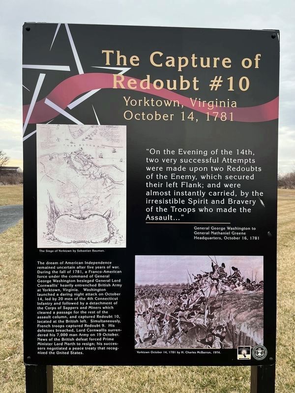 The Capture of Redoubt #10 Marker image. Click for full size.