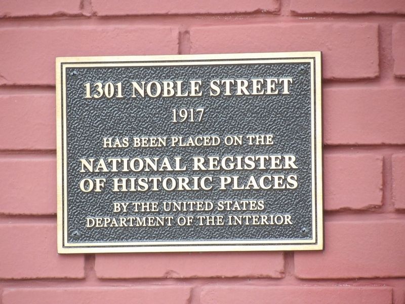 1301 Noble Street Marker image. Click for full size.
