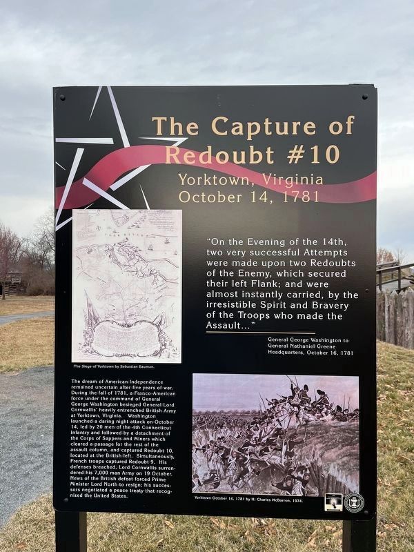 The Capture of Redoubt #10 Marker image. Click for full size.