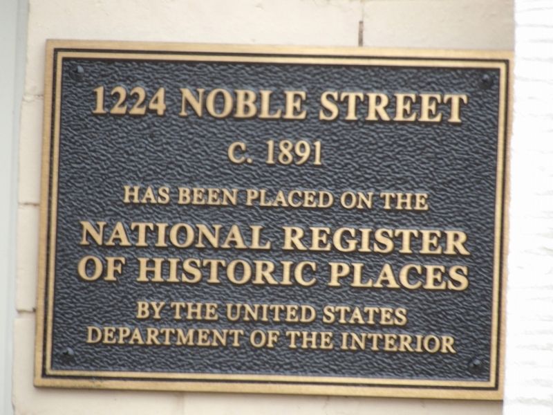 1224 Noble Street Marker image. Click for full size.