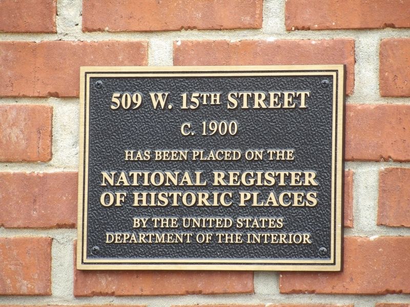 509 W. 15th Street Marker image. Click for full size.