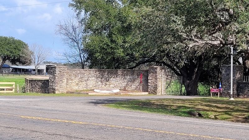 The entrance to Washington-on-the-Brazos State Historical Site image. Click for full size.