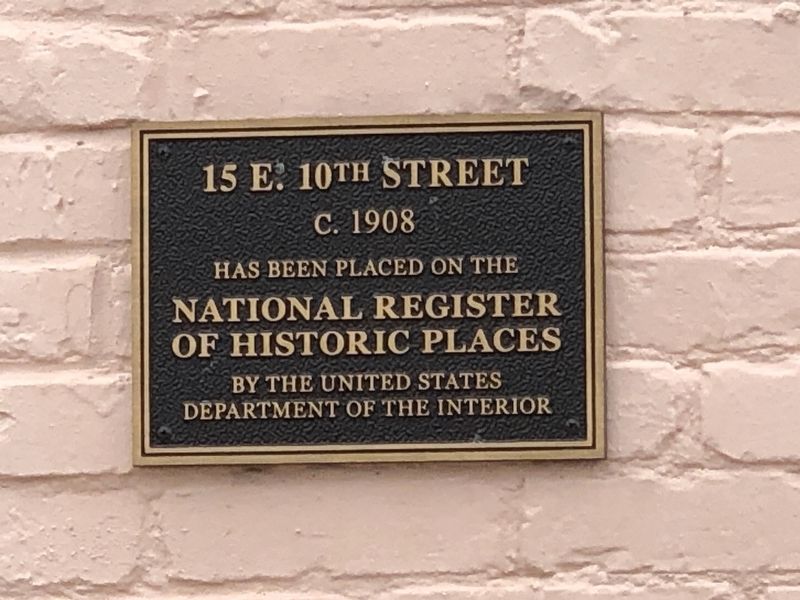 15 E. 10th Street Marker image. Click for full size.