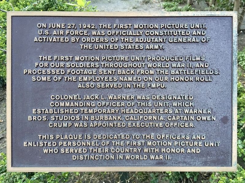 Warner Brothers War Memorial Marker. Click for full size. Warner Brothers War Memorial Marker image. Click for full size.