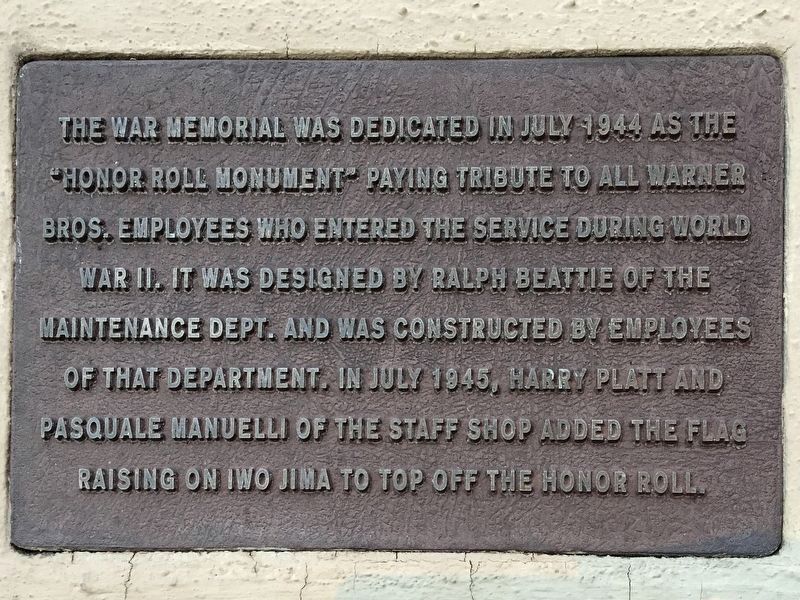 Warner Brothers War Memorial Marker. Click for full size. Warner Brothers War Memorial Marker image. Click for full size.