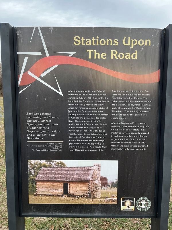 Stations Upon The Road Marker image. Click for full size.