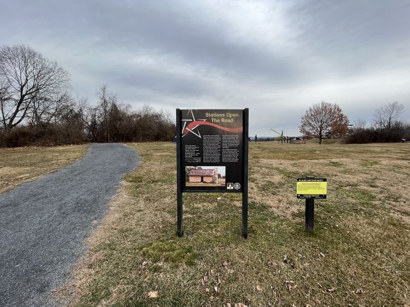 Stations Upon The Road Marker image. Click for full size.