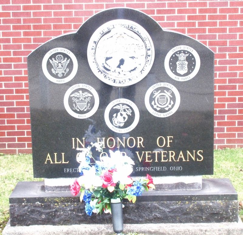Springfield VFW Veterans Memorial. Click for full size. Springfield VFW Veterans Memorial image. Click for full size.