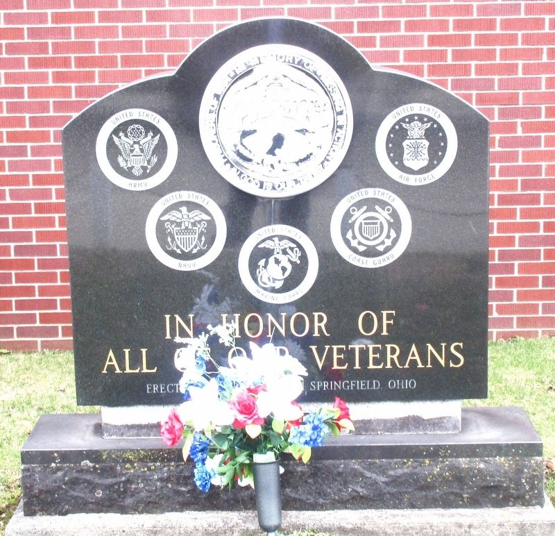 Springfield VFW Veterans Memorial image. Click for full size.