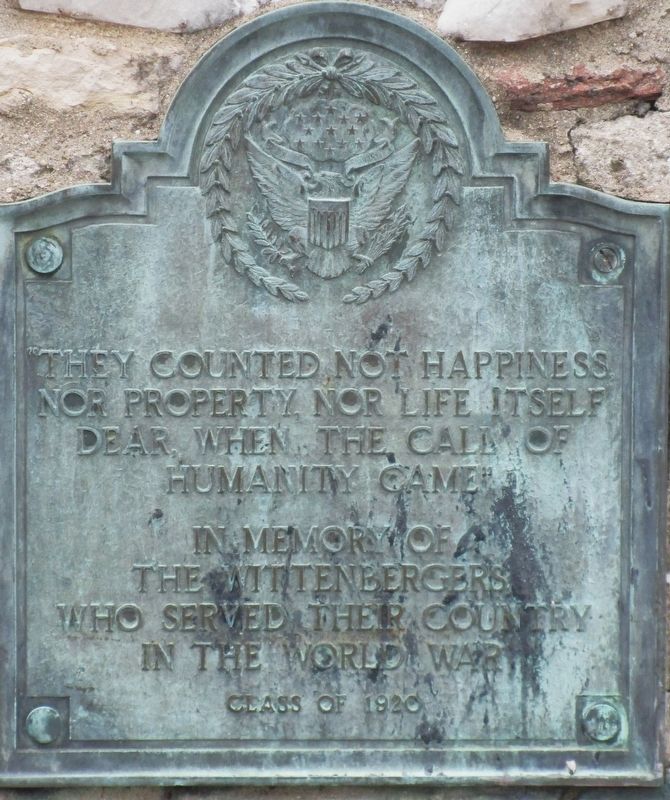 Wittenberg WW I Memorial image. Click for full size.